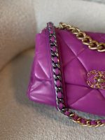 21P Magenta Lambskin Quilted 19 Flap Large Mixed Hardware - Image 2