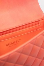 21P Mini Top Handle Orange Ombre Lambskin Quilted Aged Gold Hardware - Image 16