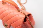 21P Mini Top Handle Orange Ombre Lambskin Quilted Aged Gold Hardware - Image 17