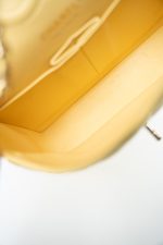 21P Yellow Caviar Quilted Classic Flap Small Light Gold Hardware - Image 3