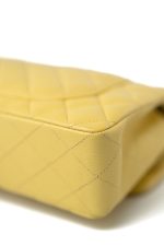 21P Yellow Caviar Quilted Classic Flap Small Light Gold Hardware - Image 5