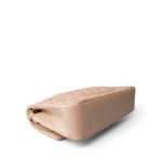 21S Pearly Beige Calfskin Quilted Classic Double Flap Light Gold Hardware - Image 3