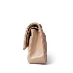 21S Pearly Beige Calfskin Quilted Classic Double Flap Light Gold Hardware - Image 9