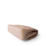 21S Pearly Beige Calfskin Quilted Classic Double Flap Light Gold Hardware - Image 10