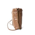 Dark Beige Calfskin Quilted Mini 22 Hobo Bag Antique Gold Hardware - Image 9