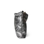 22A Metallic Dark Grey Medium 22 Calfskin Quilted Hobo Bag Antique Gold Hardware - Image 4