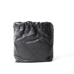 23B Dark Grey Calfskin Quilted Mini 22 Bag Antique Gold Hardware - Image 6