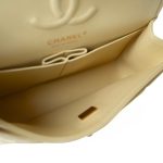 22B Yellow Caviar Quilted Classic Flap Small Light Gold Hardware - Image 2