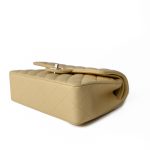 22B Yellow Caviar Quilted Classic Flap Small Light Gold Hardware - Image 4