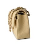 22B Yellow Caviar Quilted Classic Flap Small Light Gold Hardware - Image 5
