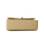 22B Yellow Caviar Quilted Classic Flap Small Light Gold Hardware - Image 7