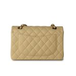 22B Yellow Caviar Quilted Classic Flap Small Light Gold Hardware - Image 11