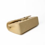 22B Yellow Caviar Quilted Classic Flap Small Light Gold Hardware - Image 13