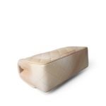 22C Mini Rectangular Flap Goatskin Quilted Golden Beige Aged Gold Hardware - Image 6