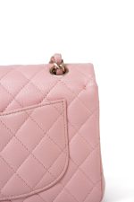 22C Sakura Pink Small Caviar Quilted Classic Flap Light Gold Hardware - Image 2