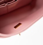 22C Sakura Pink Small Caviar Quilted Classic Flap Light Gold Hardware - Image 8