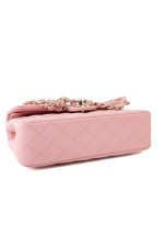 22C Sakura Pink Small Caviar Quilted Classic Flap Light Gold Hardware - Image 16