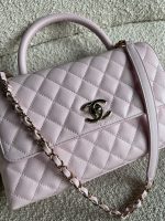 22P Light Pink Caviar Quilted Coco Handle Medium LGHW - Image 9