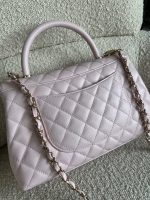 22P Light Pink Caviar Quilted Coco Handle Medium LGHW - Image 13
