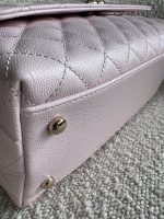 22P Light Pink Caviar Quilted Coco Handle Medium LGHW - Image 14