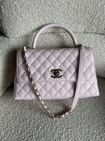 22P Light Pink Caviar Quilted Coco Handle Medium LGHW - Image 15
