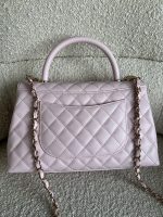 22P Light Pink Caviar Quilted Coco Handle Medium LGHW - Image 21