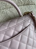 22P Light Pink Caviar Quilted Coco Handle Medium LGHW - Image 25