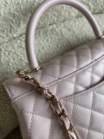 22P Light Pink Caviar Quilted Coco Handle Medium LGHW - Image 7