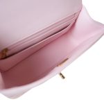22P Light Pink Mini Top Handle Lambskin Quilted Light Gold Hardware - Image 12