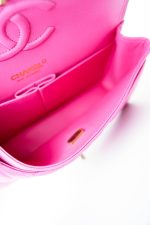 22P Pink Caviar Quilted Classic Flap Medium Light Gold Hardware - Image 3