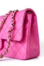 22P Pink Caviar Quilted Classic Flap Medium Light Gold Hardware - Image 14