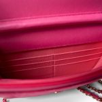 22P Pink Caviar Quilted Wallet on Chain Light Gold Hardware - Image 6
