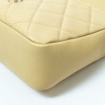 22P Shiny Yellow Caviar Quilted Small Chain Melody Flap - Image 8