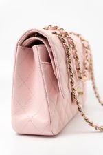 22S Light Pink Caviar Quilted Classic Flap Medium LGHW - Image 4