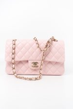 22S Light Pink Caviar Quilted Classic Flap Medium LGHW - Image 5