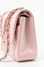 22S Light Pink Caviar Quilted Classic Flap Medium LGHW - Image 19