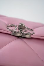 22S Pink Lambskin Quilted 19 Small Reverse Mixed Hardware - Image 10