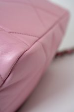 22S Pink Lambskin Quilted 19 Small Reverse Mixed Hardware - Image 13