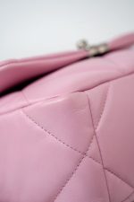 22S Pink Lambskin Quilted 19 Small Reverse Mixed Hardware - Image 14