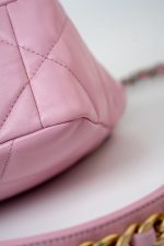 22S Pink Lambskin Quilted 19 Small Reverse Mixed Hardware - Image 15