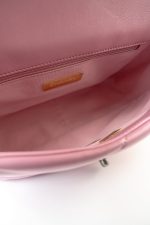 22S Pink Lambskin Quilted 19 Small Reverse Mixed Hardware - Image 16
