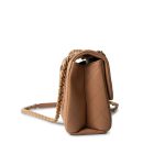 23P Caramel Quilted Chanel Chain Single Flap Bag Antique Gold Hardware - Image 4