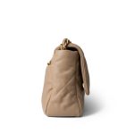 21S Dark Beige Lambskin Quilted 19 Flap Medium/Large - Image 5