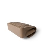 22A Dark Beige Caviar Quilted Classic Flap Small Light Gold Hardware - Image 13