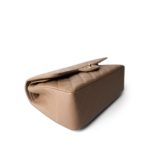 22A Dark Beige Caviar Quilted Jumbo Classic Flap Light Gold Hardware - Image 12