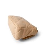 22C Beige Clair Lambskin Quilted 19 Flap Small Mixed Hardware - Image 3