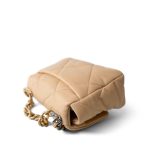 22C Beige Clair Lambskin Quilted 19 Flap Small Mixed Hardware - Image 9