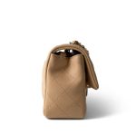 22C Beige Lambskin Quilted Mini Rectangular Quilted Flap Bag - Image 6