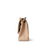 Beige Clair Caviar Quilted Classic Flap Medium Gold Hardware - Image 4