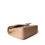 Beige Clair Caviar Quilted Classic Flap Small Gold Hardware - Image 3